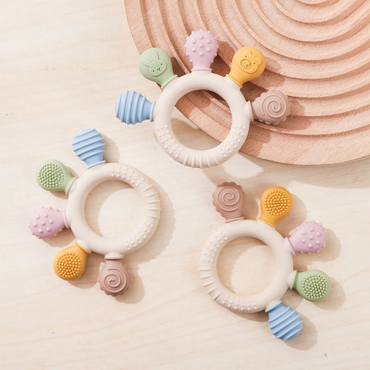1pc Silicone Teether Toys for Toddler BPA Free