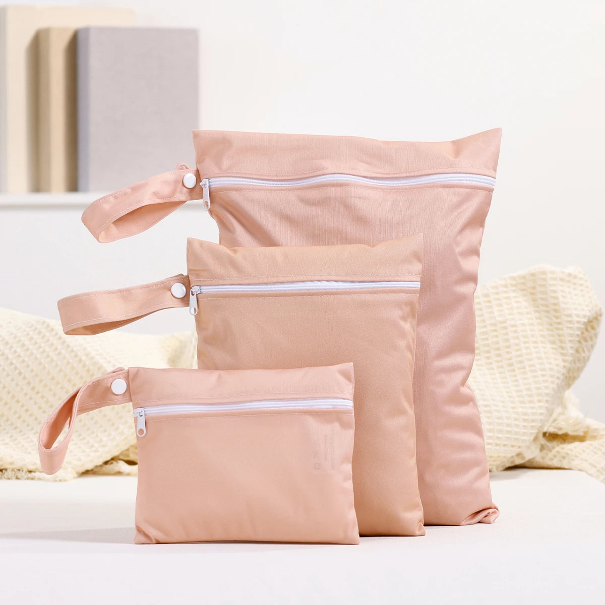 3PC Set - Waterproof Recycled Fabric Portable Diaper Bag