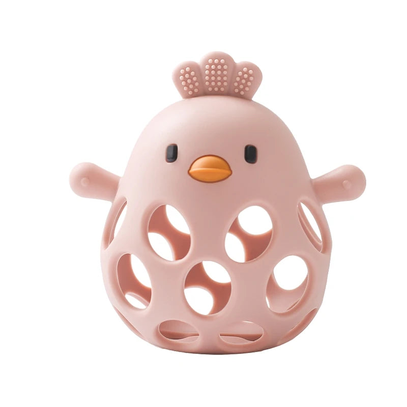Cute Chick Infant Silicone BPA Free Teething toy Baby Accessories Toys Gift