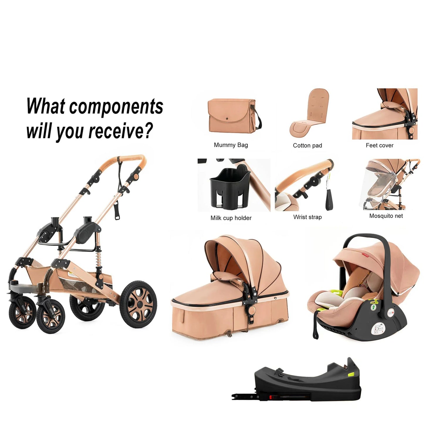 +More Colors - Baby Stroller Combo Car Seat, Baby Travel System