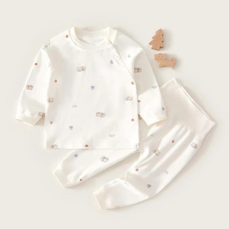 2PCS 100% Cotton Baby Clothes Pajamas Set