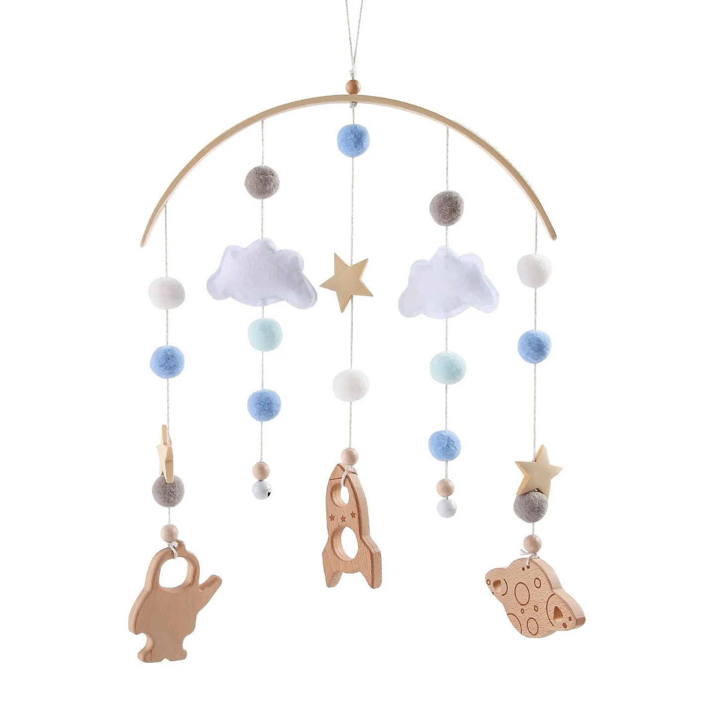 +More Colors - Baby Cloud Rattles Crib Mobiles