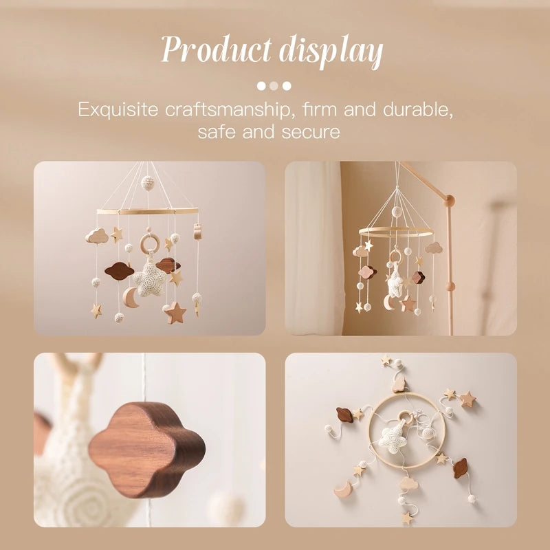 +More Colors - Baby Cloud Rattles Crib Mobiles