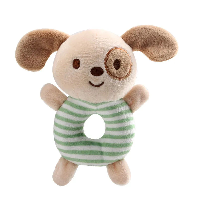 +More Colors - Cloth Baby Rattle Toys Cartoon Animals Plush Infant Hand Ring