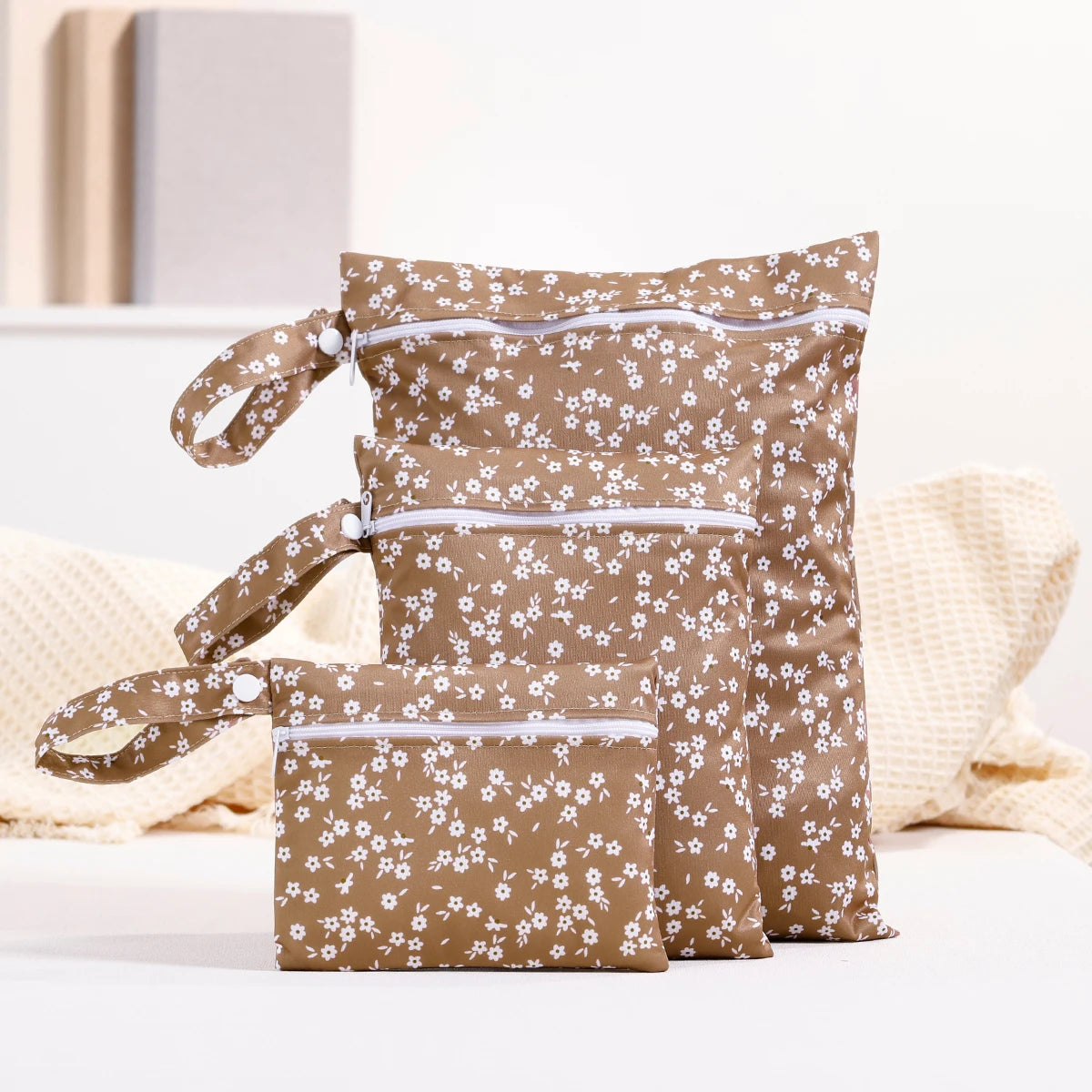 3PC Set - Waterproof Recycled Fabric Portable Diaper Bag