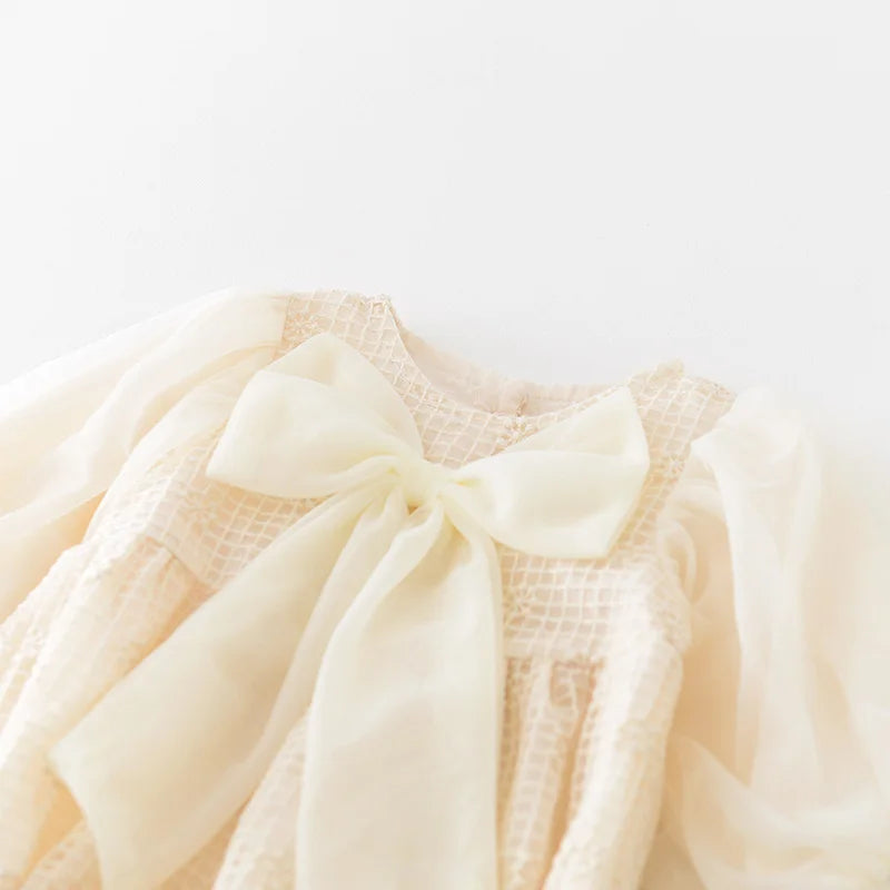 Cotton Baby Girls Puff Sleeve Toddler Outfit – Soft & Stylish