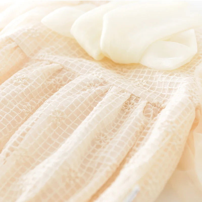 Cotton Baby Girls Puff Sleeve Toddler Outfit – Soft & Stylish