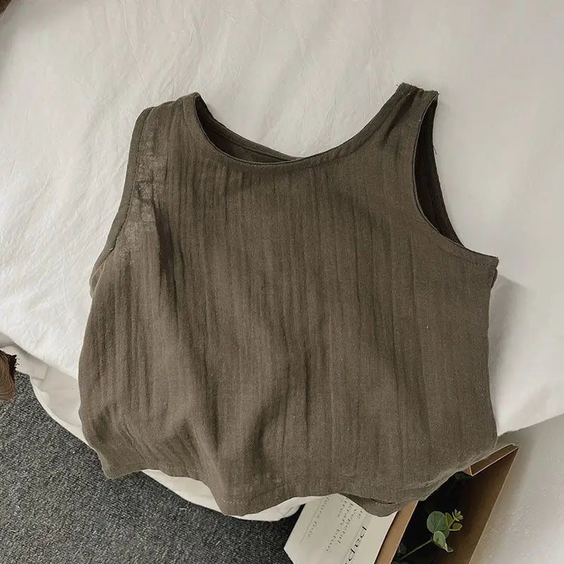 Unisex Cotton Summer Baby & Toddler Top– Soft Breathable