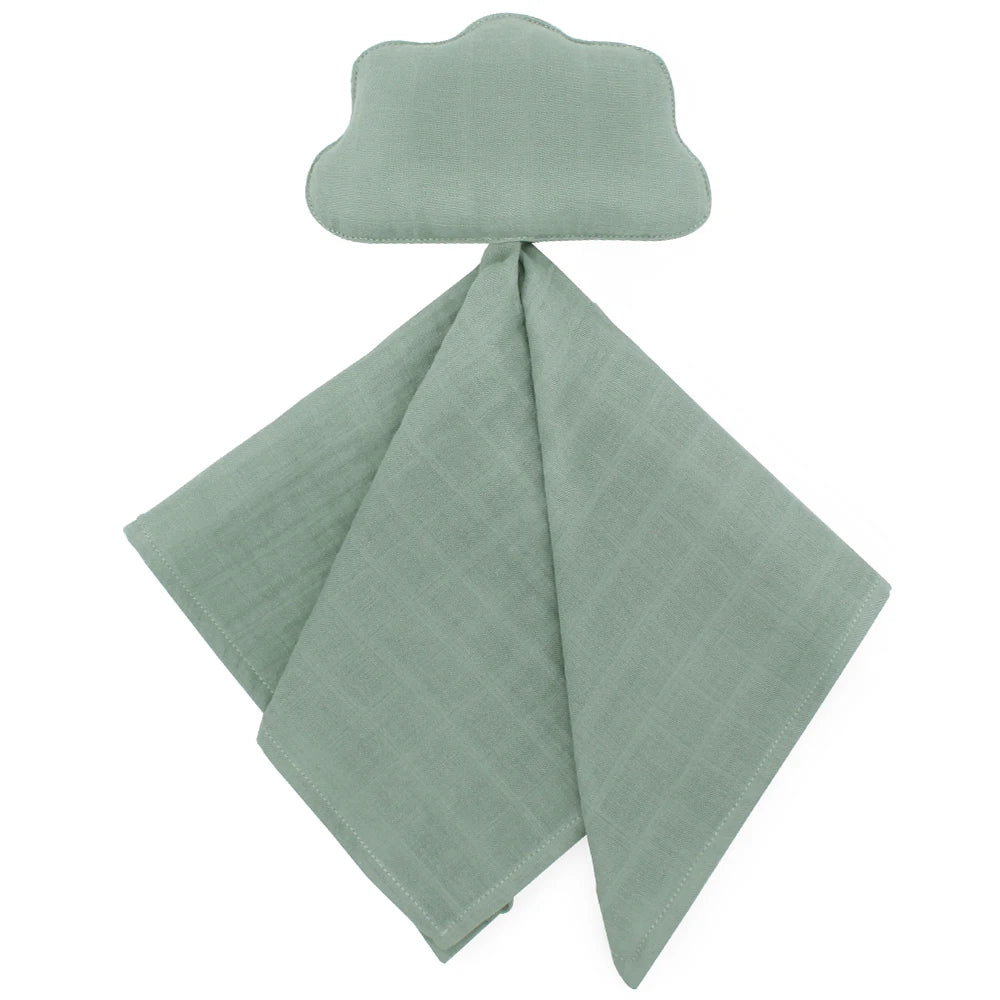 New Born Soothe Appease Towel 100% Organic Cotton Moon Star Baby Blanket Comforter Lovely Muslin Security Blanket