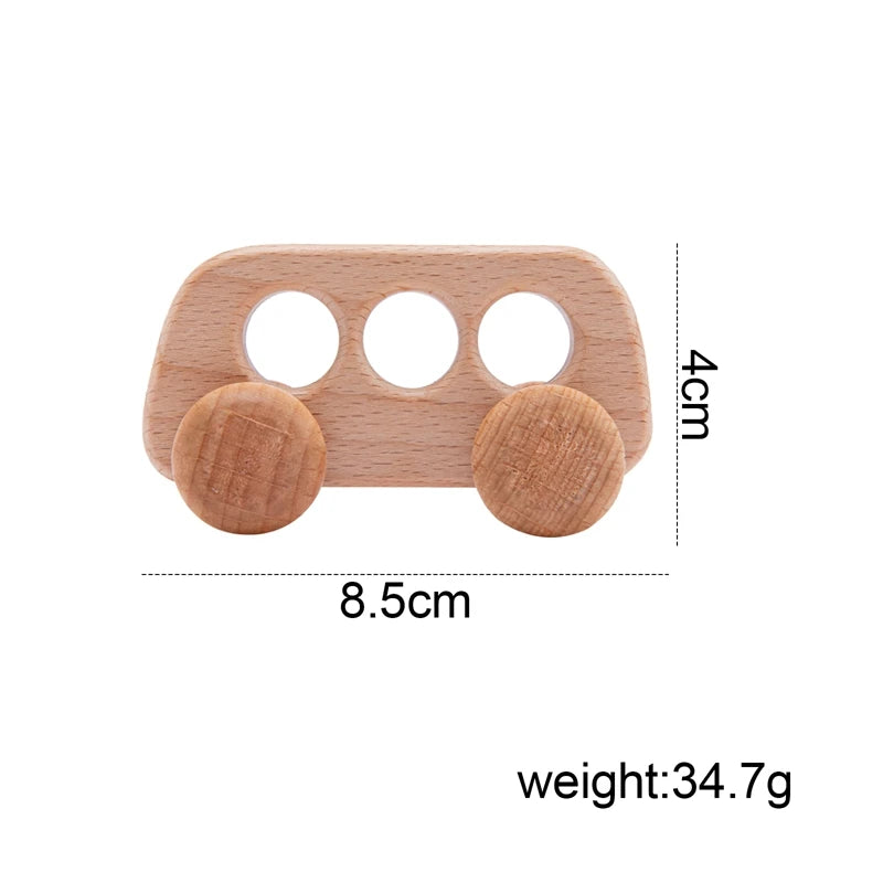 + More Colors - Baby Wooden Toys Car Blocks