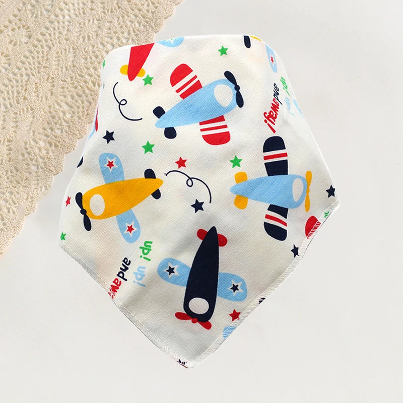 +More Colors - Cotton Gauze Baby Bibs Solid Color