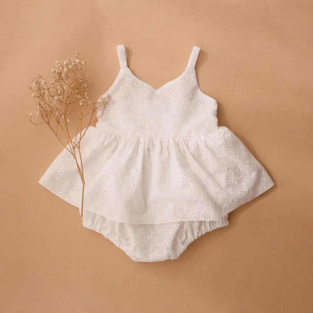 Cotton Lace Dress - Baby Clothes