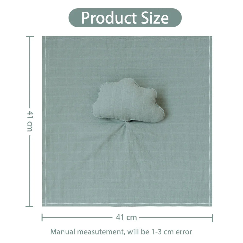 New Born Soothe Appease Towel 100% Organic Cotton Moon Star Baby Blanket Comforter Lovely Muslin Security Blanket