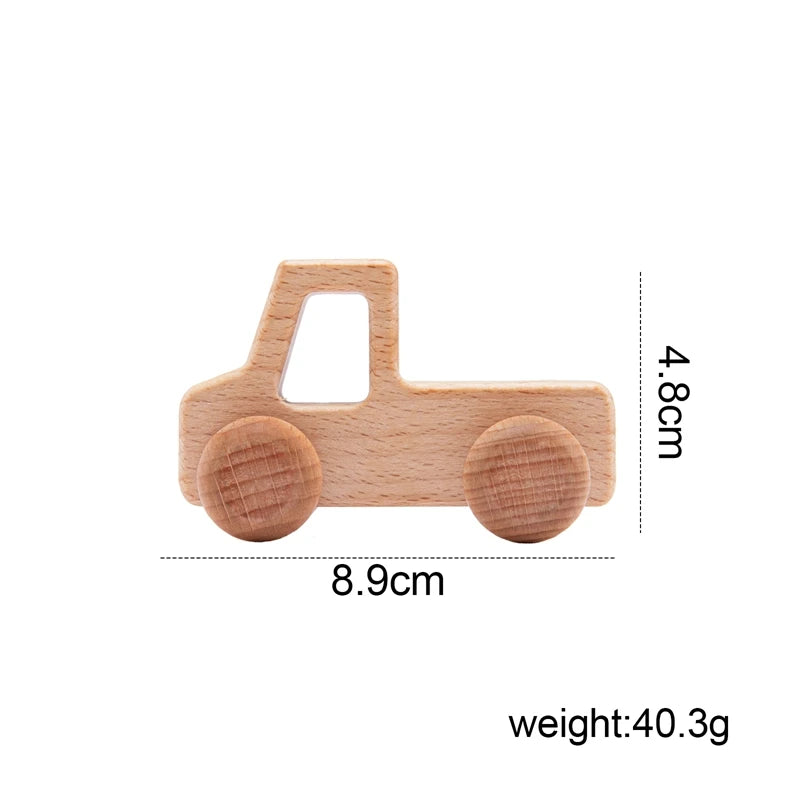 + More Colors - Baby Wooden Toys Car Blocks