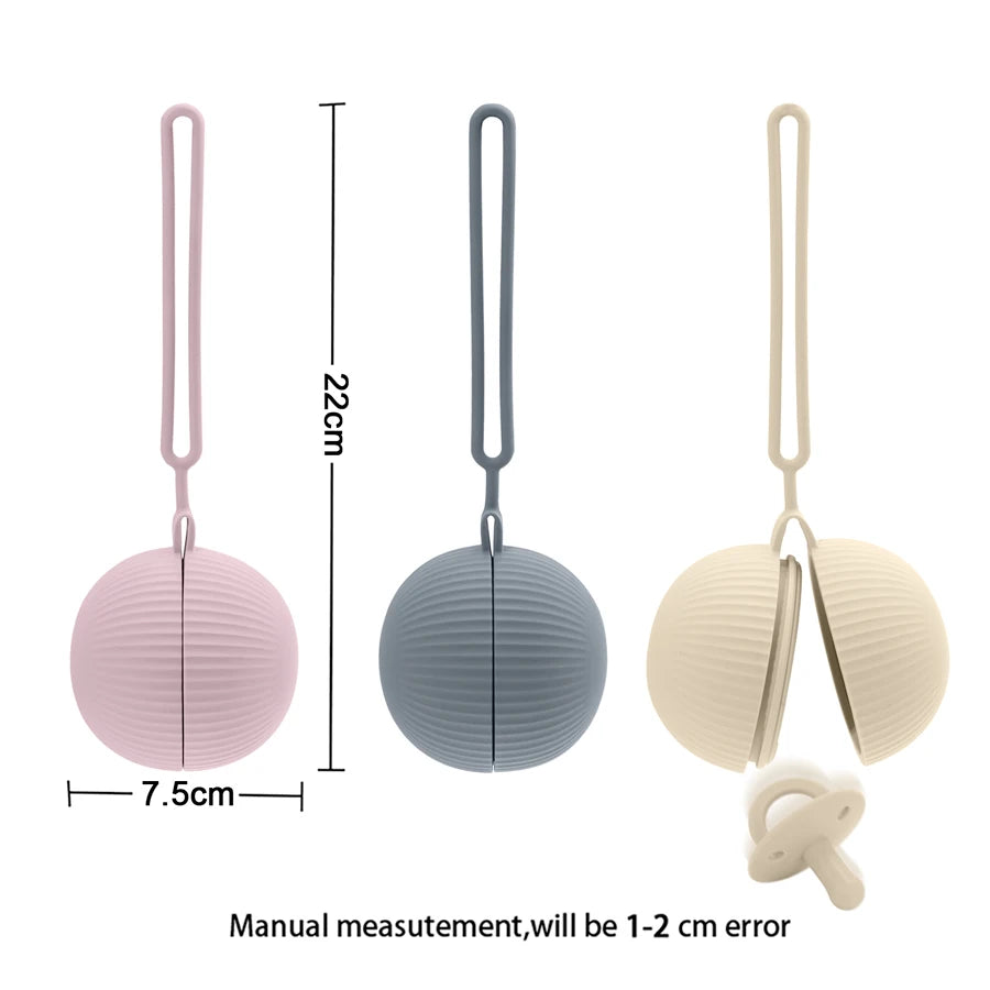 New Baby Pacifier Holder BPA Free Soft Silicone Infant Portable