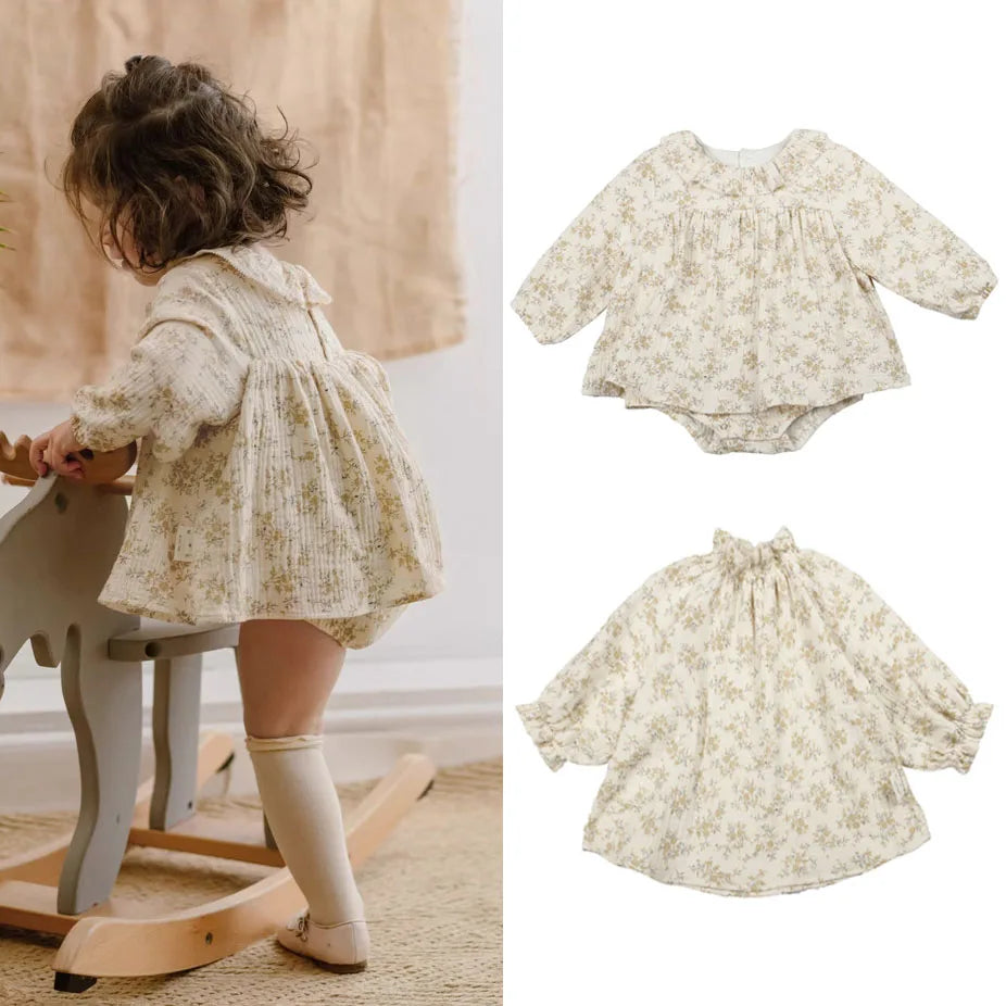 100% Organic Cotton Newborn Girl Romper Toddler Girl Clothes