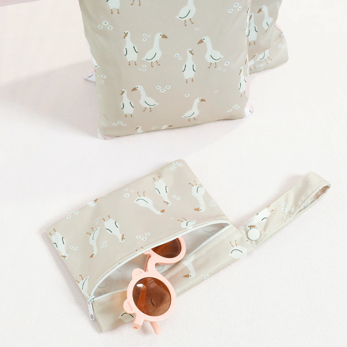 3PC Set - Waterproof Recycled Fabric Portable Diaper Bag