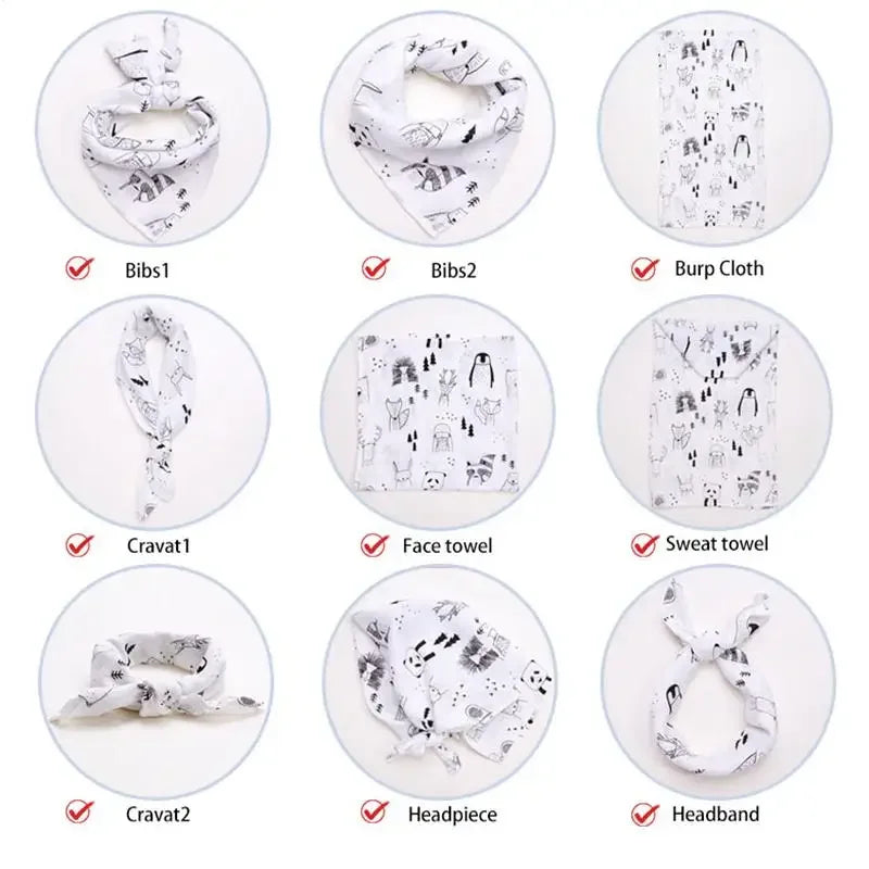 +More Colors - Soft and breathable Muslin Bamboo Cotton Baby Blanket Swaddle