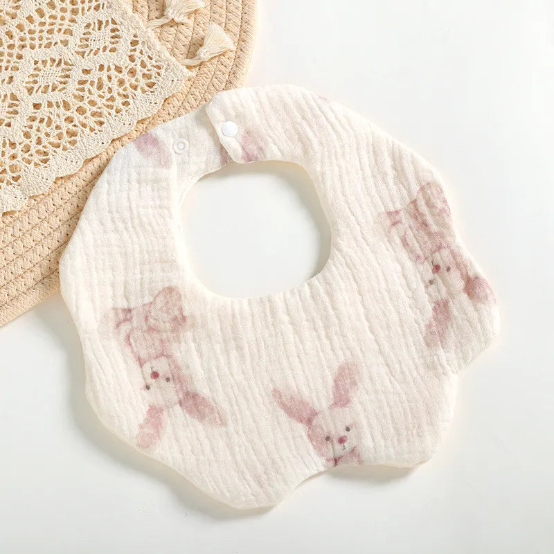 +More Colors - Cotton Gauze Baby Bibs Solid Color