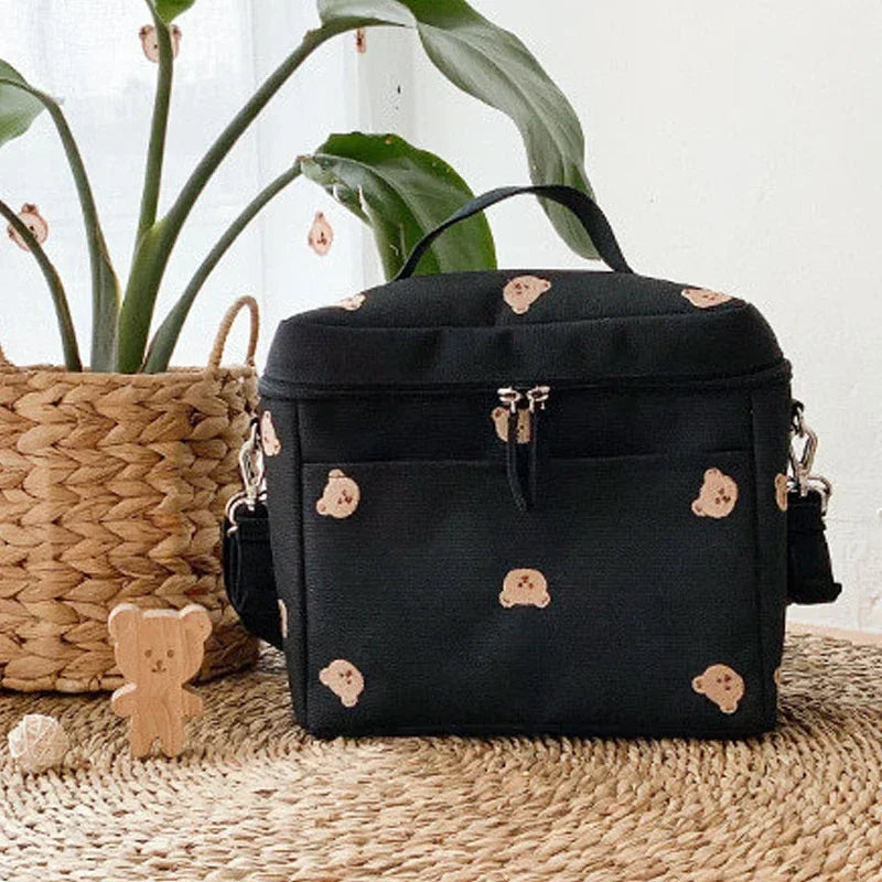 Baby Diaper Bag Outdoor Mommy Shoulder Bag Waterproof Baby Bottle Insulation