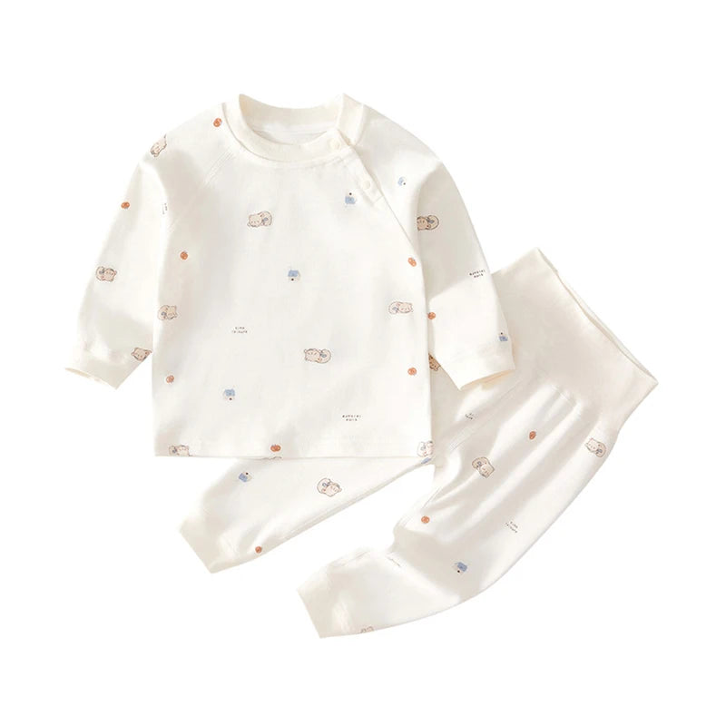 2PCS 100% Cotton Baby Clothes Pajamas Set