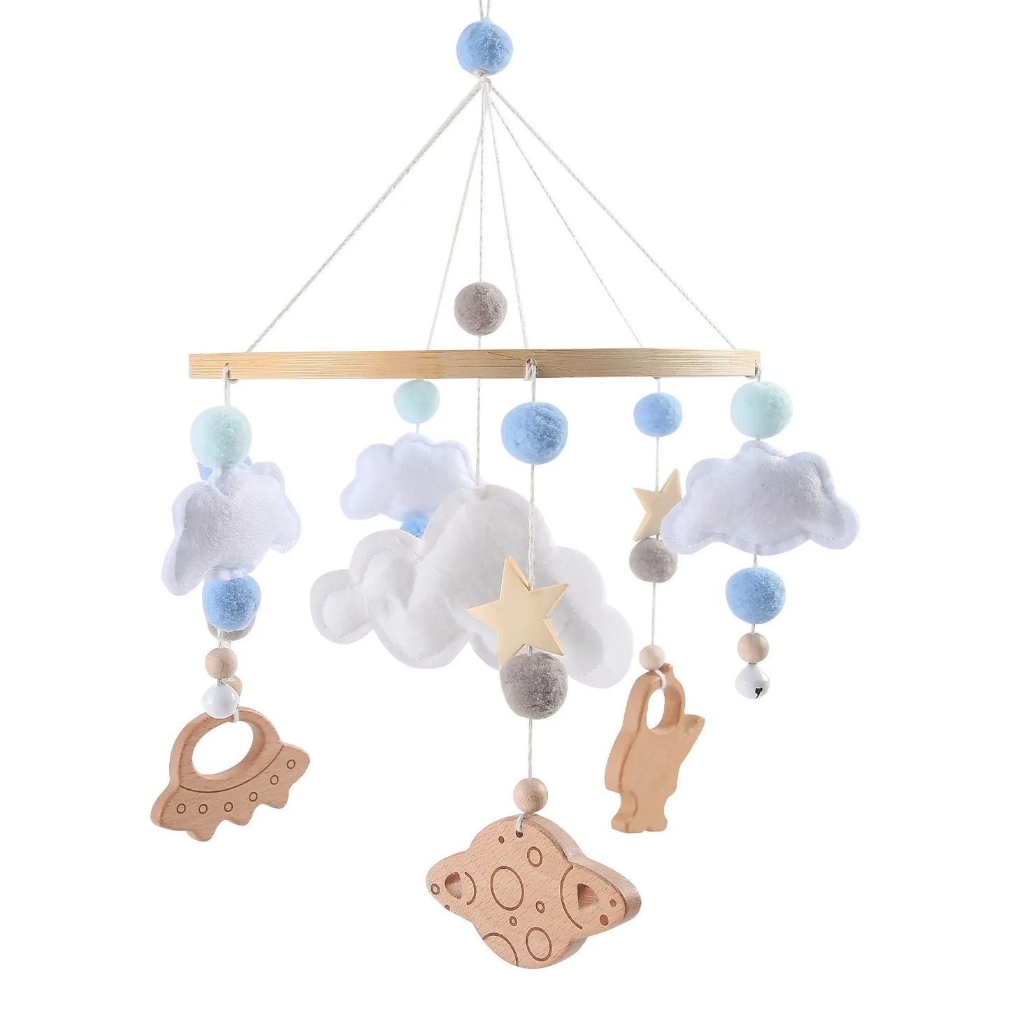+More Colors - Baby Cloud Rattles Crib Mobiles