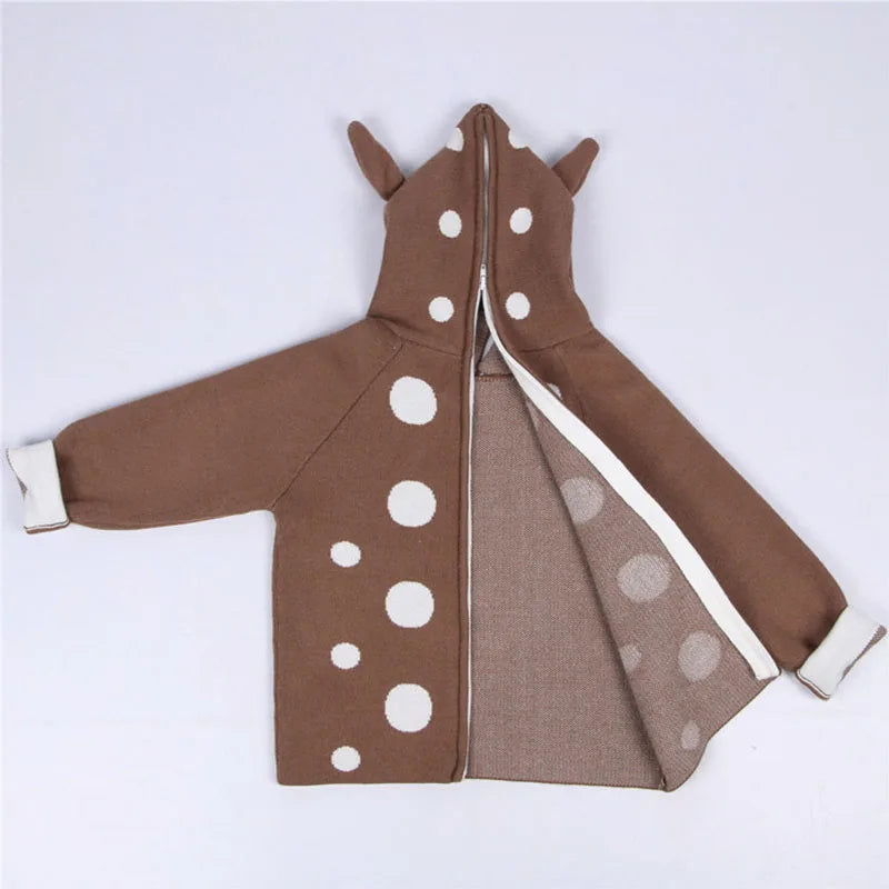+More Colors - Baby Girls Toddler Winter Sweater Deer Pullover