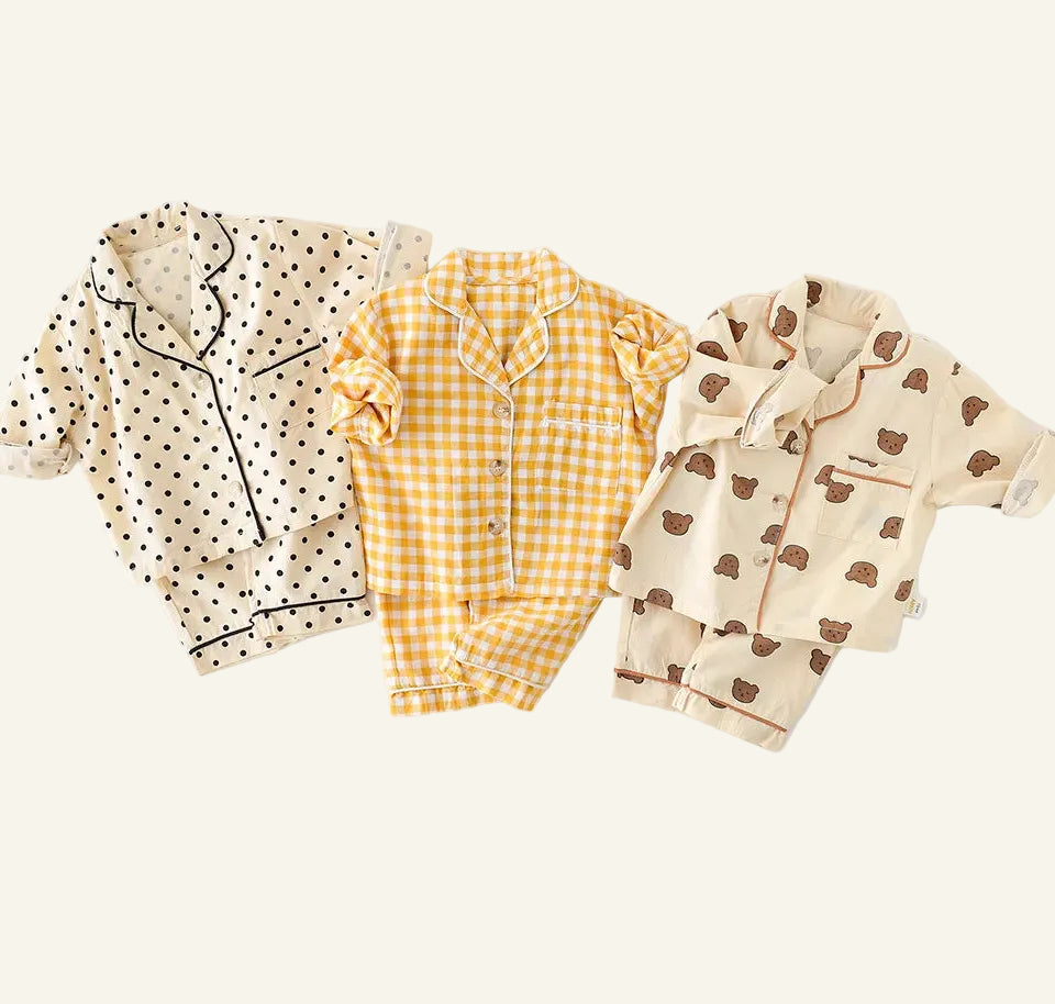 spring cotton baby pajama set boys sleeper wear soft breathable